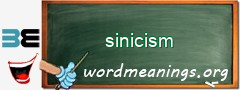 WordMeaning blackboard for sinicism